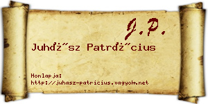 Juhász Patrícius névjegykártya